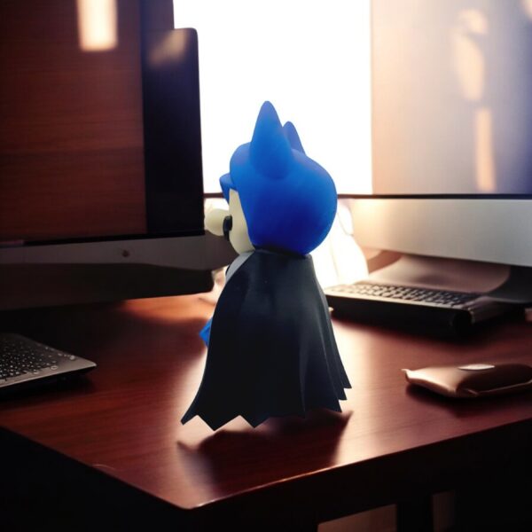 BatMan Mario 3D Printed Model - Super Mario Game Collectible Figurine fan art desk pet
