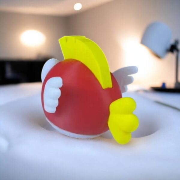 Cheep Cheep 3D Printed Model - Super Mario Game Collectible Figurine fan art desk pet