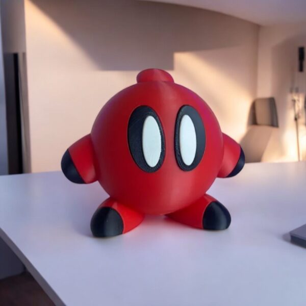 Deadpool Kirby 3D Printed Model - Kirby Game Collectible Figurine fan art desk pet
