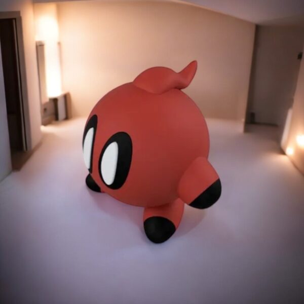 Deadpool Kirby 3D Printed Model - Kirby Game Collectible Figurine fan art desk pet