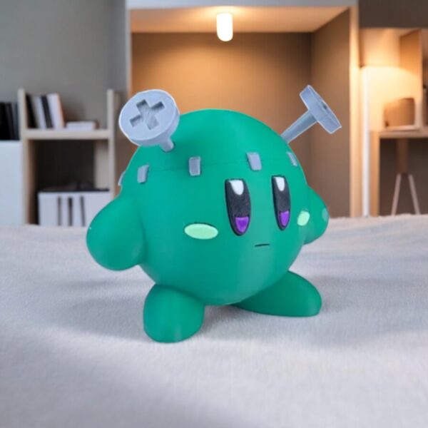 Frankenstein Kirby 3D Printed Model - Kirby Game Collectible Figurine fan art desk pet
