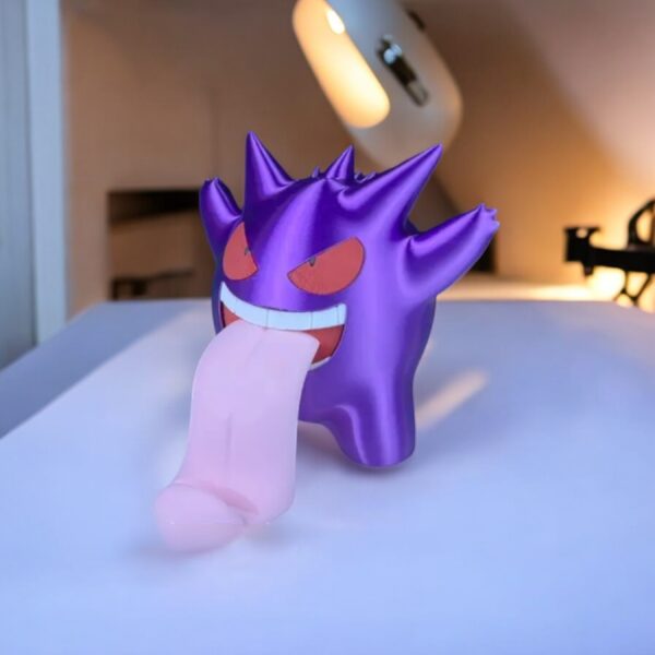 Gengar Phone Holder 3D Printed Model - Phone Accessories Game Collectible Figurine fan art desk pet