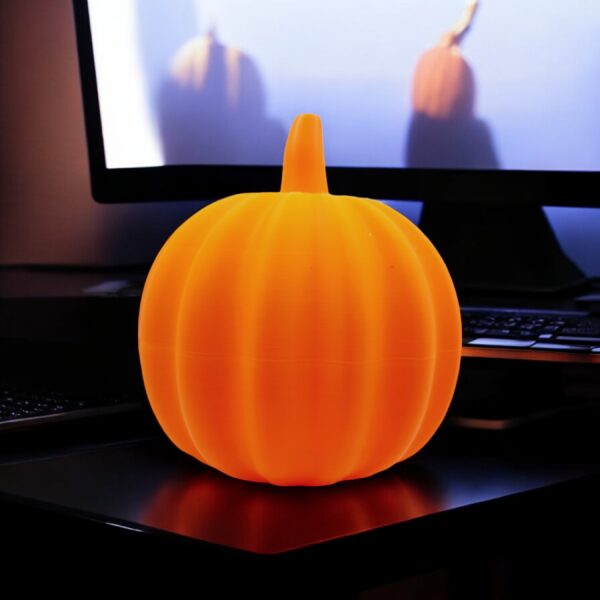 Pumpkin Kirby 3D Printed Model - Kirby Game Collectible Figurine fan art desk pet
