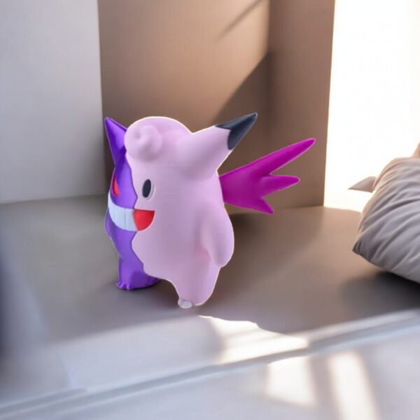 Gengar Clefable 3D Printed Model - Pokemon Game Collectible Figurine fan art desk pet