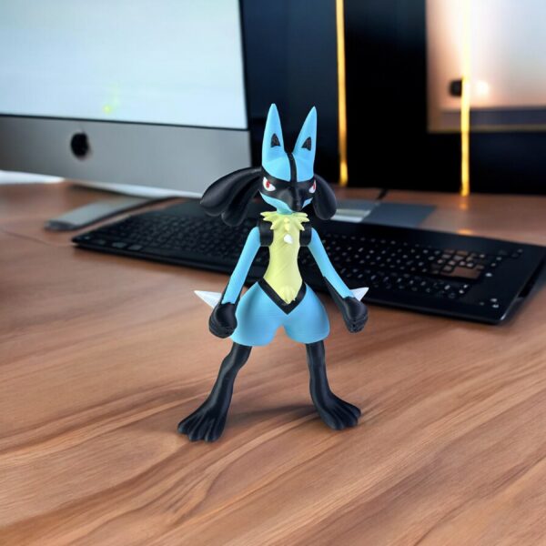 Lucario 3D Printed Model - Pokemon Game Collectible Figurine fan art desk pet