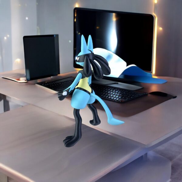 Lucario 3D Printed Model - Pokemon Game Collectible Figurine fan art desk pet