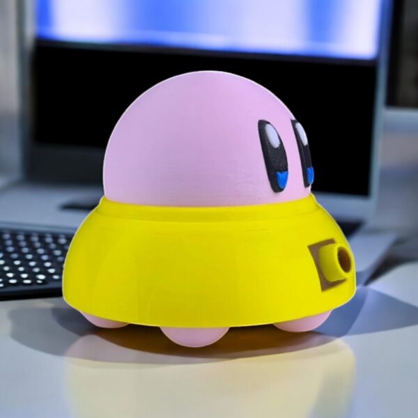 UFO Kirby 3D Printed Model - Kirby Game Collectible Figurine fan art desk pet