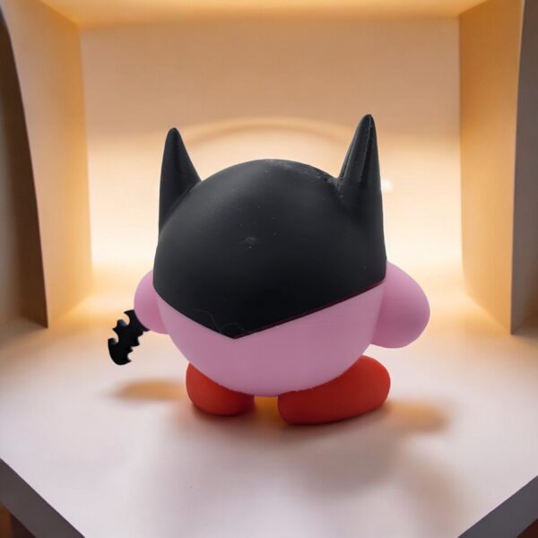 Batman Kirby 3D Printed Model - Kirby Game Collectible Figurine fan art desk pet