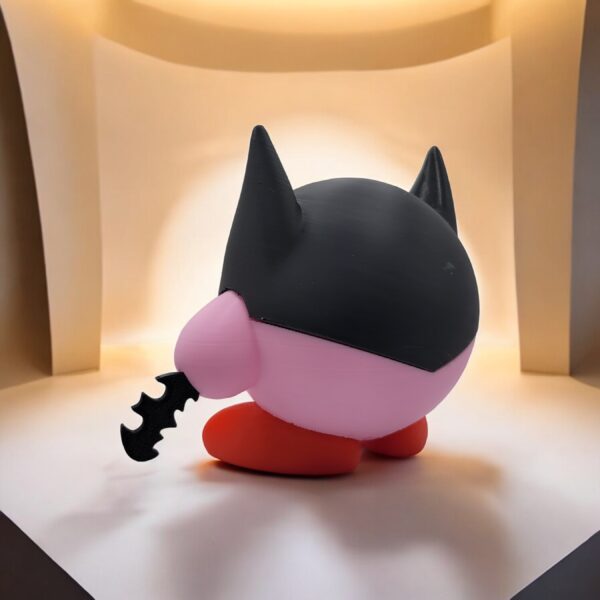Batman Kirby 3D Printed Model - Kirby Game Collectible Figurine fan art desk pet