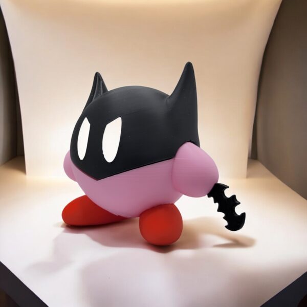 Batman Kirby 3D Printed Model - Kirby Game Collectible Figurine fan art desk pet