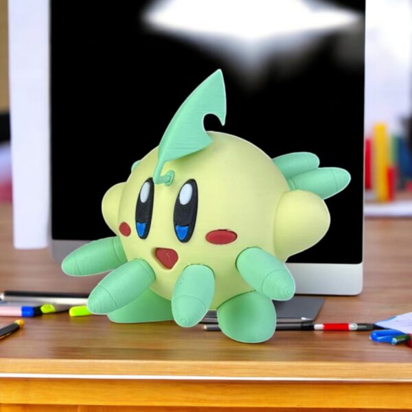 Bayleef Kirby 3D Printed Model - Kirby Game Collectible Figurine fan art desk pet
