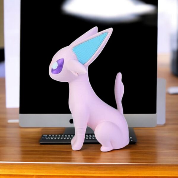 Espeon 3D Printed Model - Pokemon Game Collectible Figurine fan art desk pet