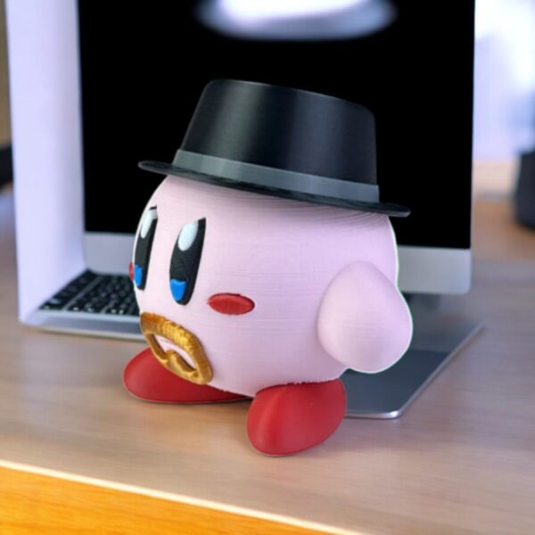 Heisenberg Kirby 3D Printed Model - Kirby Game Collectible Figurine fan art desk pet