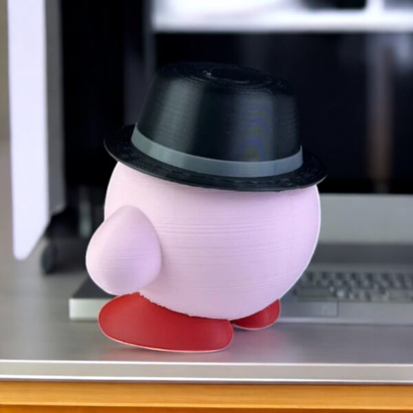 Heisenberg Kirby 3D Printed Model - Kirby Game Collectible Figurine fan art desk pet