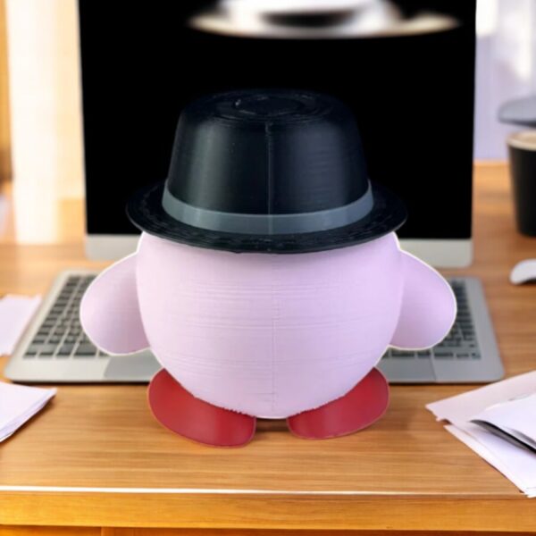 Heisenberg Kirby 3D Printed Model - Kirby Game Collectible Figurine fan art desk pet