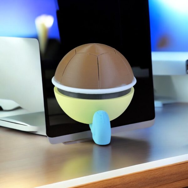squirtle pokeball 3D Printed Model - Poke Balls Game Collectible Figurine fan art desk pet