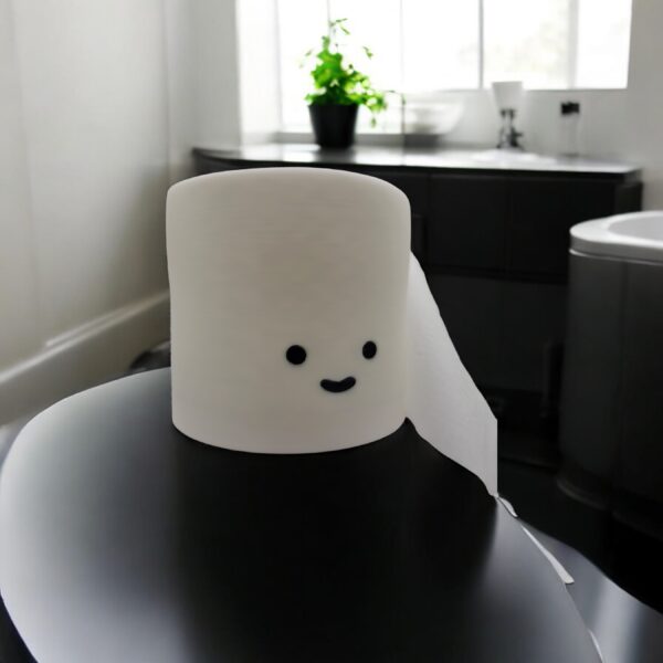 Toilet Paper Cover 3D Printed Model - Halloween Game Collectible Figurine fan art desk pet